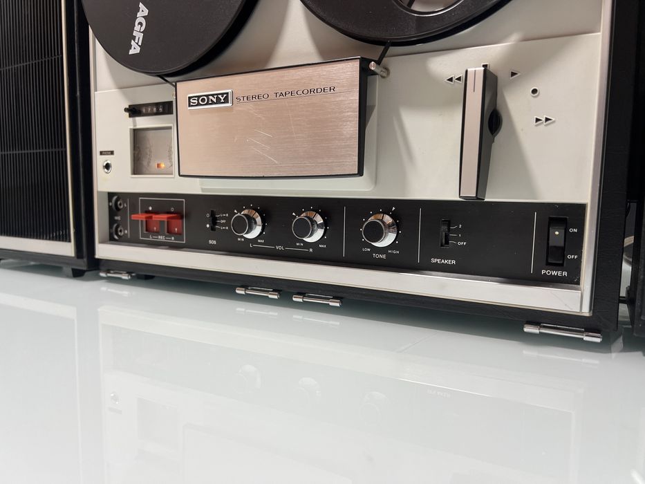 Magnetofon Sony TC 252 cu amplificare si boxe