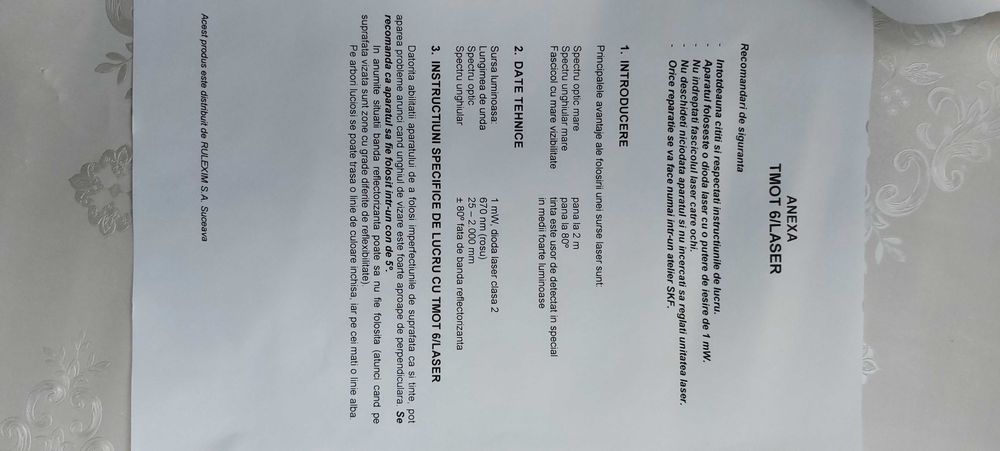 Tahometru  SKF optic TMOT 6