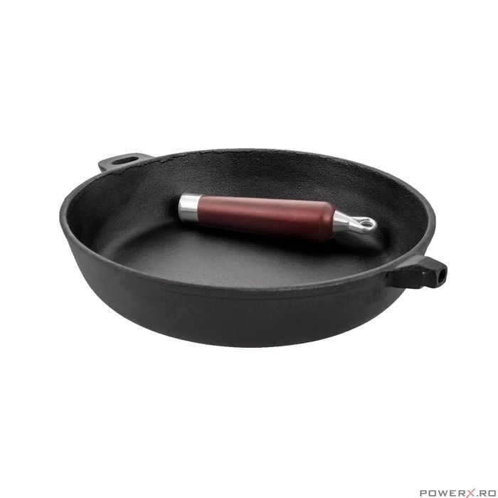 Tigaie din fonta, neagra, 30 cm, KingHoff