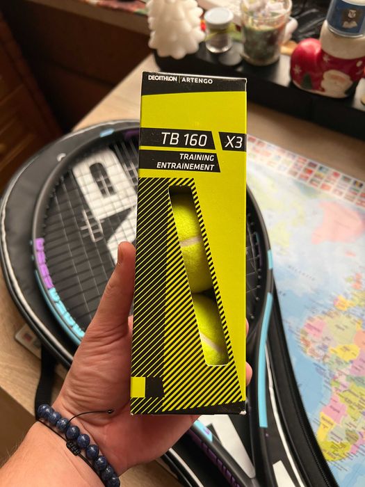 Чисто нова тенис ракета HEAD Challenge Lite,калъф,3 нови топки Artengo