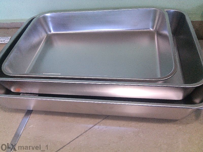 Тава за печене на агне,лютеница-неръждаема,емайлирана, алуминиева