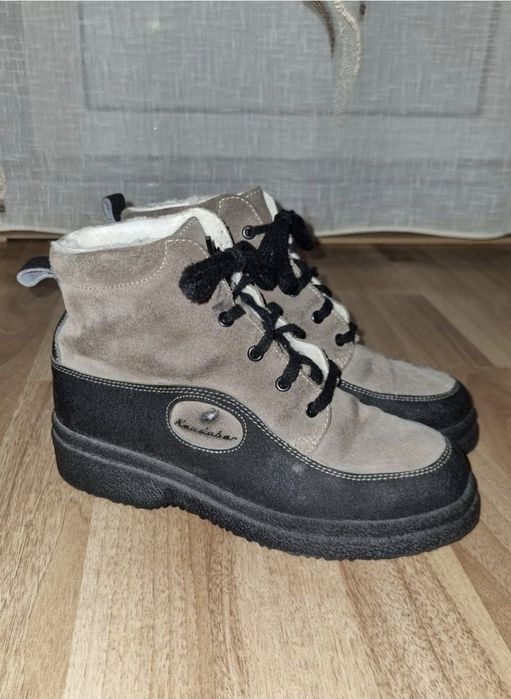 Ghete de lux Kandahar Oslo Brown, Piele & Lână de Miel, Damă - 36