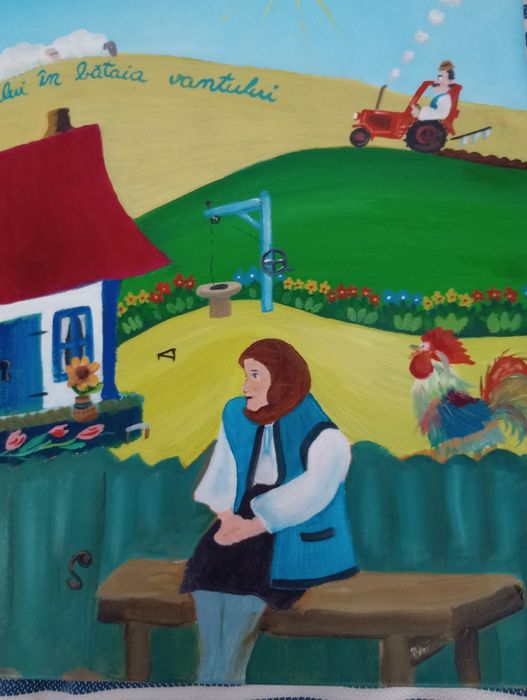 Pictură naivă in ulei