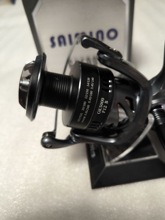 SET 3 Mulinete Crap SAIMINO GK 5000 12 Rulmenti NEW 2025