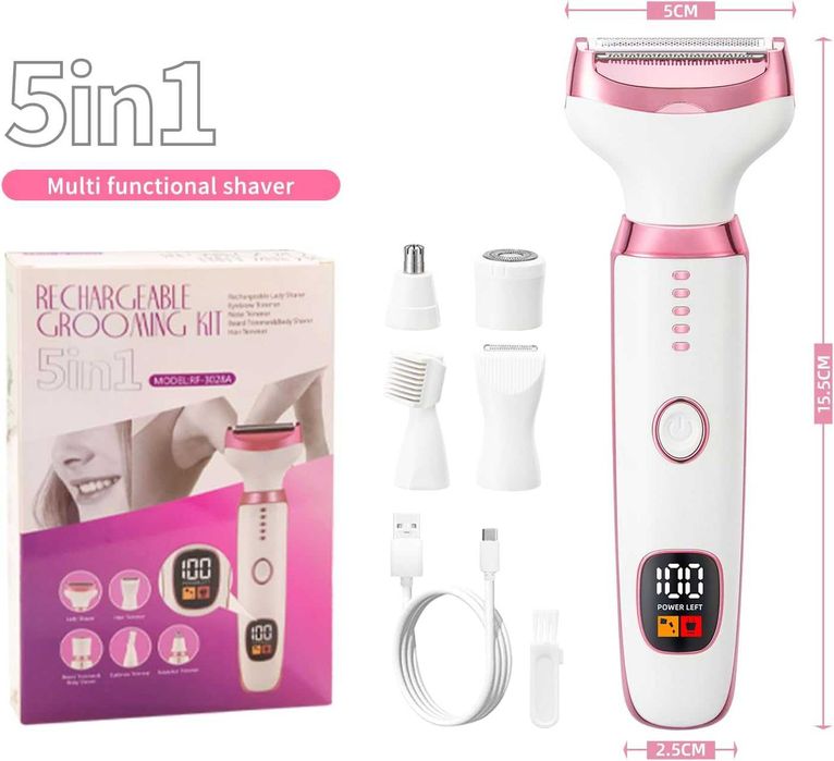 Epilator Electric Multifunctional 5 in 1 VALA® Women