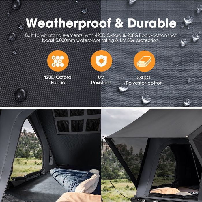 Cort auto plafon portbagaj OFERTĂ NOU San HimA overlanding ALUMINIU