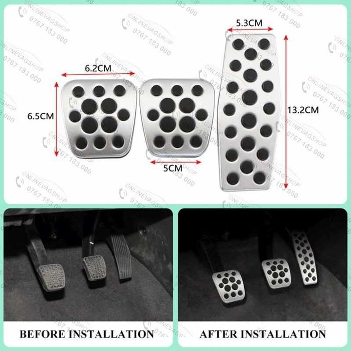 Ornamente inox pedale OPC Line Opel Astra J, Insignia, Mokka, Zafira