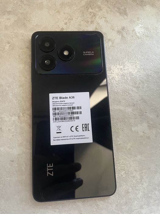 Продам Zte a36 blade