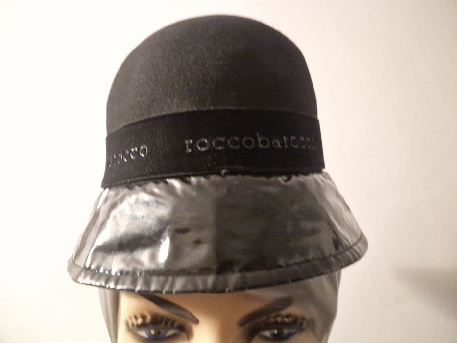 pălărie Roccobarocco lână 100%, neagra, superba