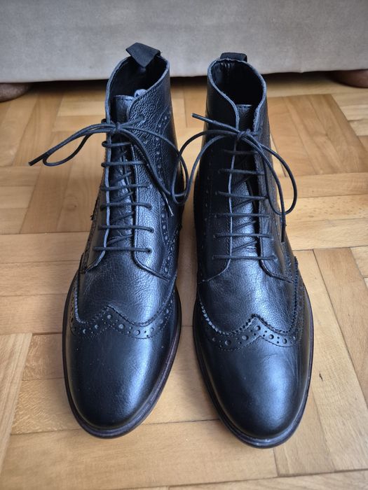Ghete ASOS Premium, Piele Naturală, Talpă Cusută, Bărbați - 42