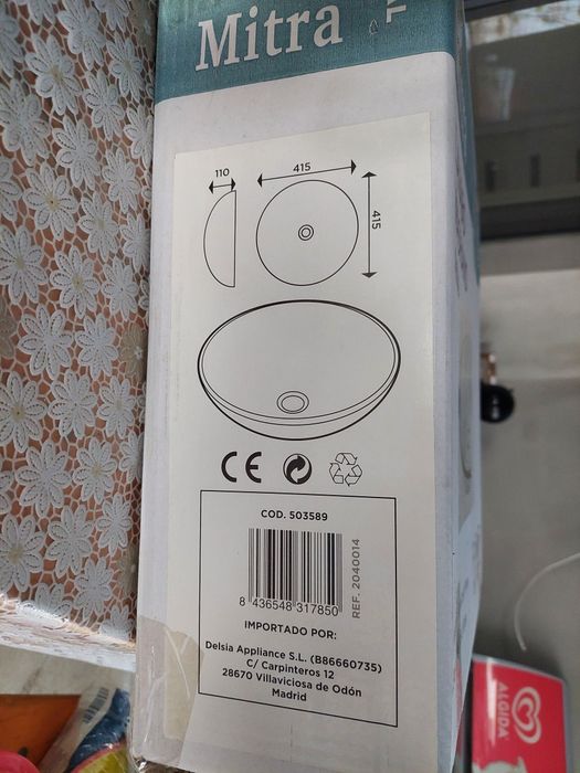 Chiuveta de blat incolora si alba Mitra - noua