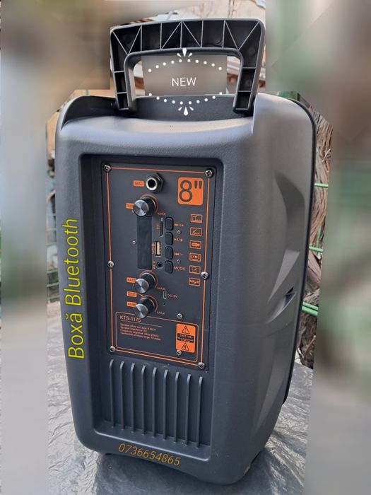 Boxă Portabilă cu Acumulator + Microfon