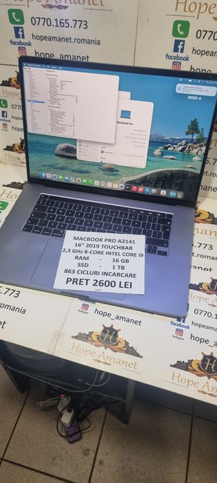 Hope Amanet P6 MacBook Pro i9 16 inchi    #162471