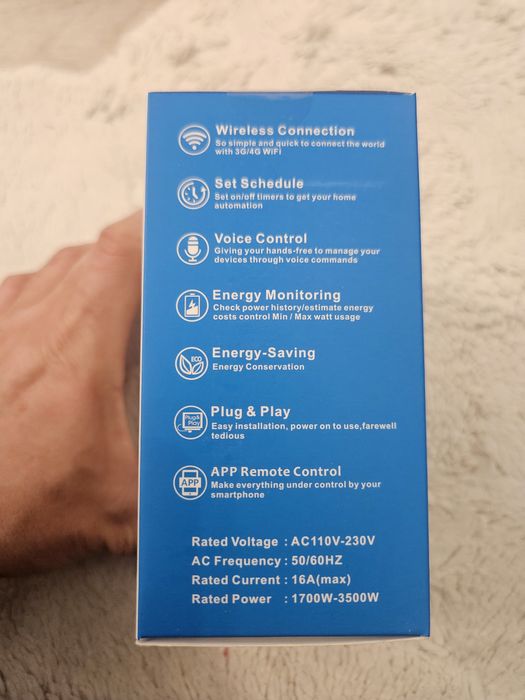 Смарт контакт 3500W / 16A