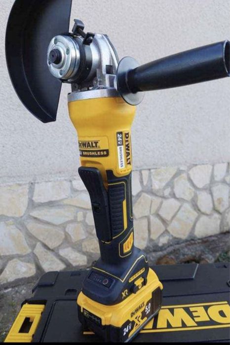 Ново Флекс 125 Акумулаторен ъглошлайф DeWALT 24V/5mAh Комплект