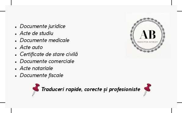 Traduceri Autorizate ENGLEZA - SPANIOLA | Craiova