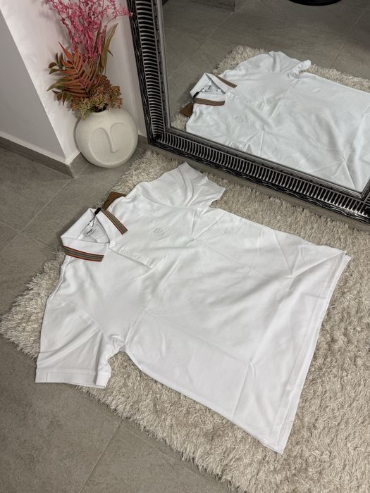 Tricou polo Burberry bumbac 100% colectie noua vara 2025