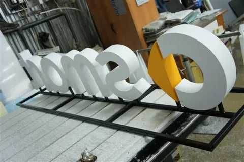 Объемные буквы  Слим Бокс