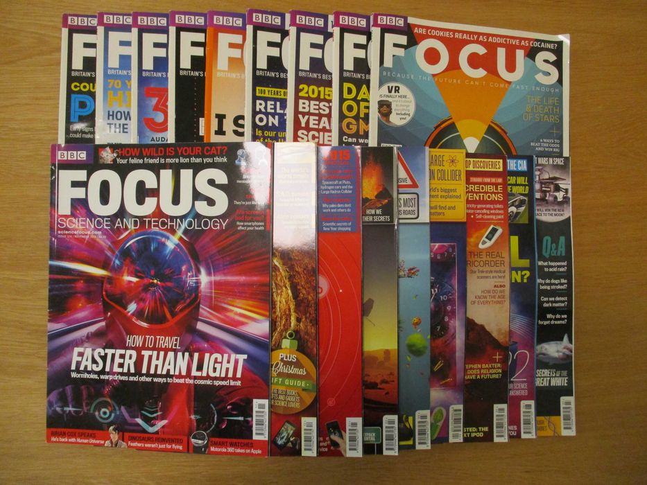 Colecție reviste BBC Focus, 2014 - 2016, 28 numere, engleză
