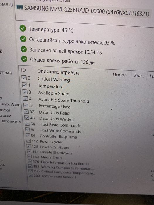 SSD nvme 256gb для ноутбука