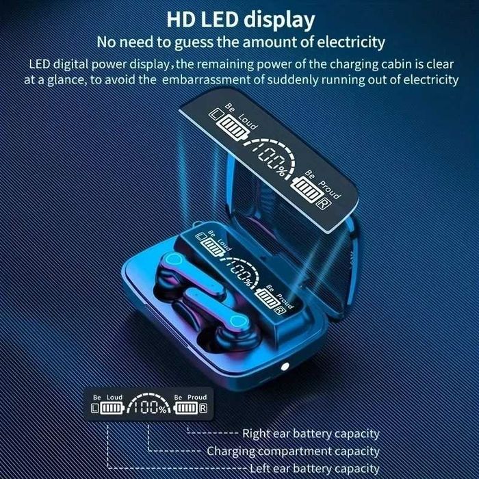 Bluetooth слушалки със сензорни бутони и мощен бас