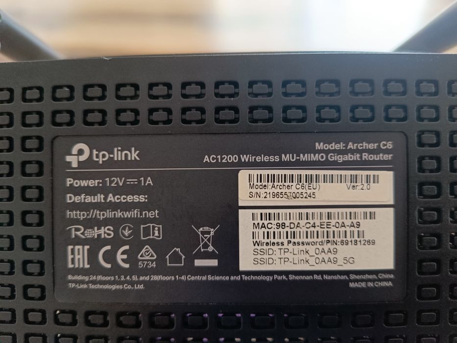 TP-LINK Archer C6 AC1200
