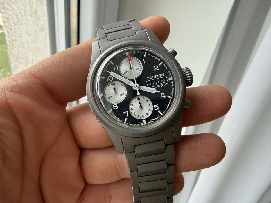 Ceas B. Landmaster Panda Titan automat NOU schimb cu sinn omega breitling