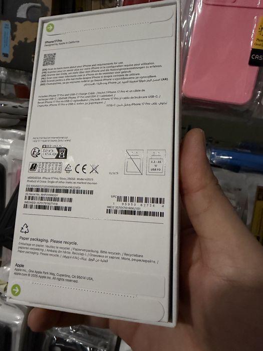 iphone 17 Pro 256 silver,10 зареждания от 17/12/25