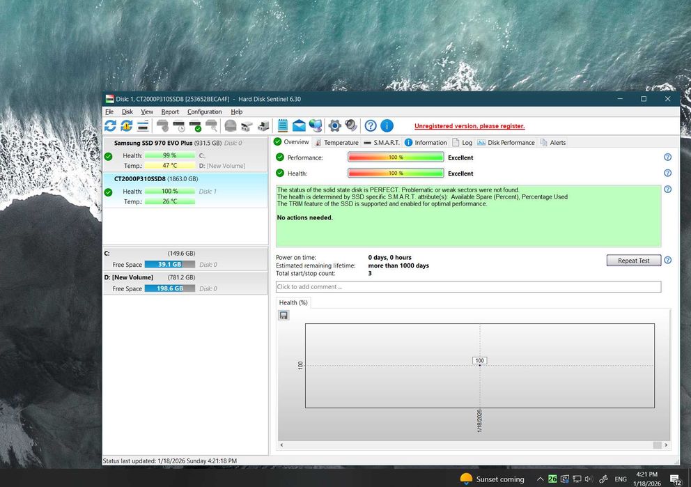 SSD Crucial P310 2TB M.2 NVMe PCI-E Gen4