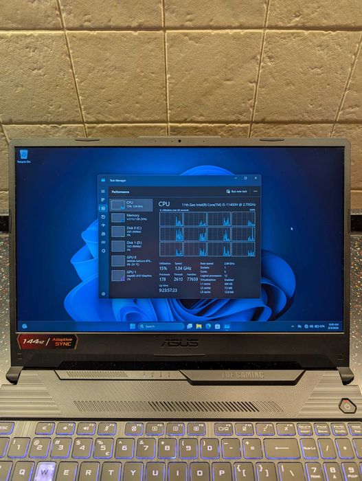 Laptop Asus F15 RTX 3050 | SSD M.2