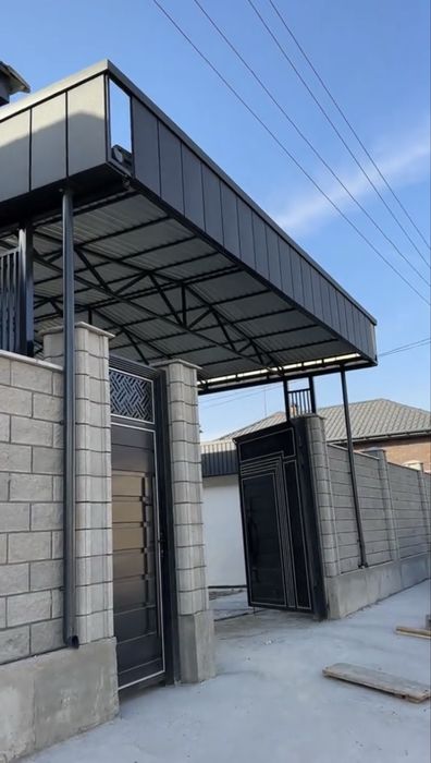 ОТКАТНЫЕ ВОРОТА/НАВЕСЫ ХАЙТЕК   (Современный Дизайн) | Гарантия