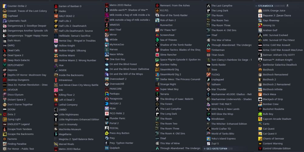 Steam Deck 256 gb в идеале + 191 игра