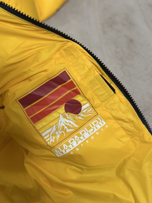 Geaca Napapijri Marimea L Hornelen Noua Galben Ski Termo Tec Nou