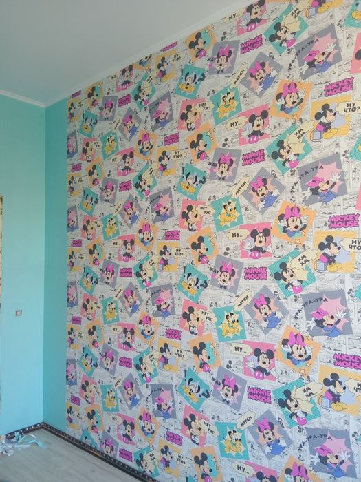 Поклейка всех типов обоев