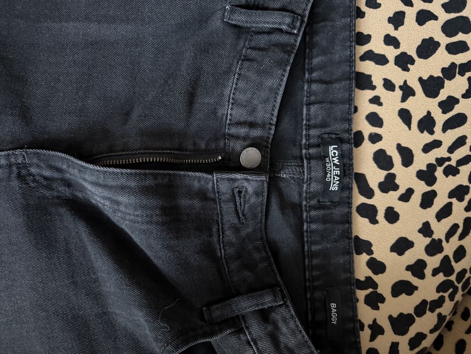 Джинсы бэгги черные