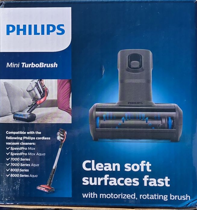 Philips FC8078  Perie mini Turbo pentru aspiratoare verticale