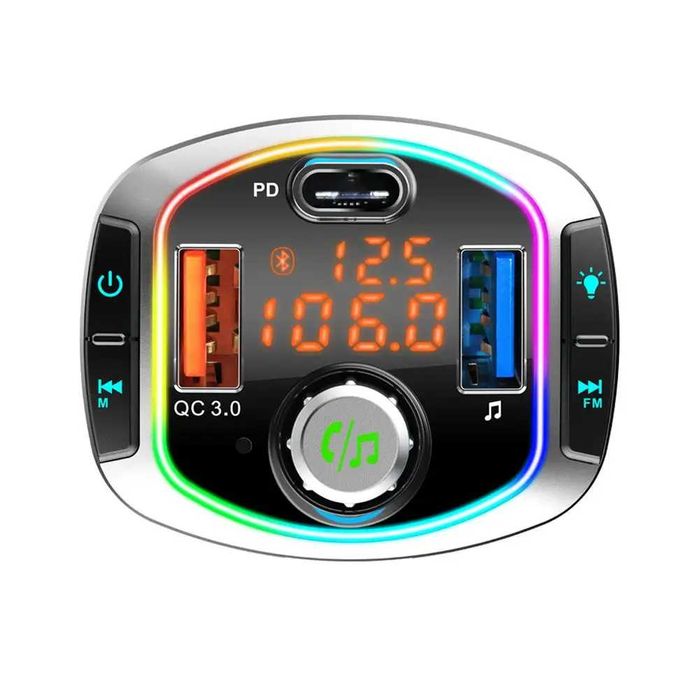 Bluetooth FM трансмитер BC90 QC 3.0 Бързо зареждане , Handsfree
