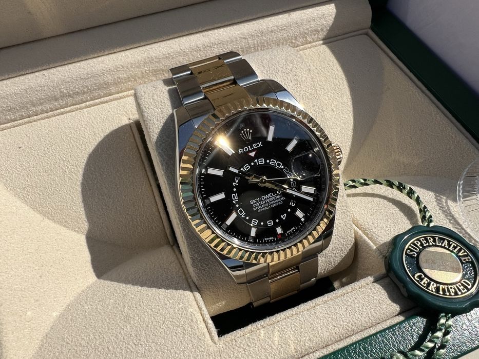 Rolex Sky Dweller Two Tone Yellow Gold  - Full Pack/Acte/Cutie/Card