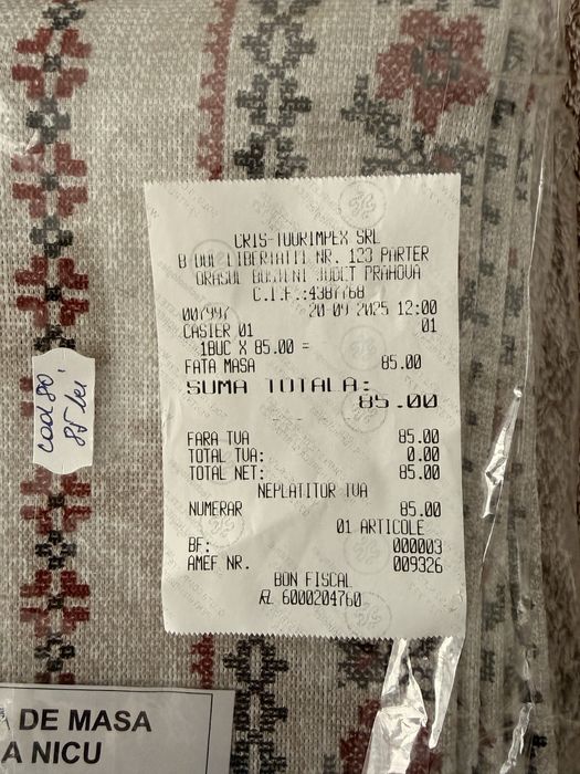 Fata de masa 220x160 motive traditionale