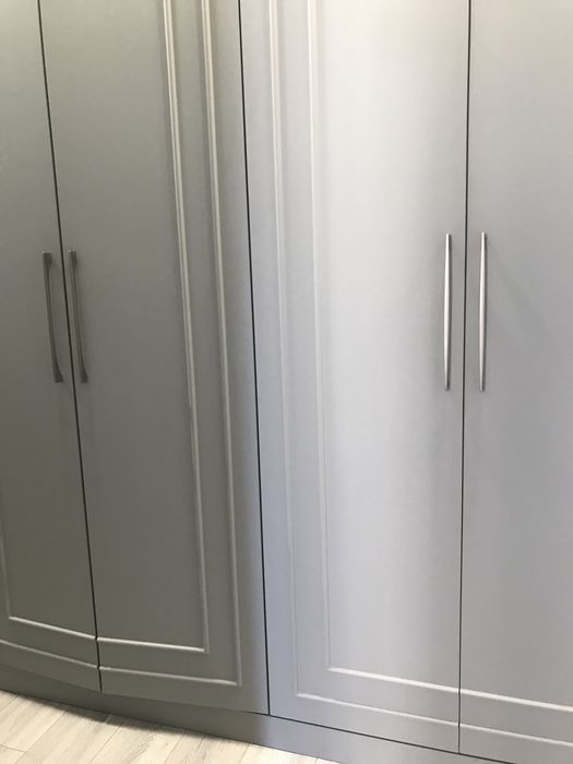 Шкафы МДФ стального цвета