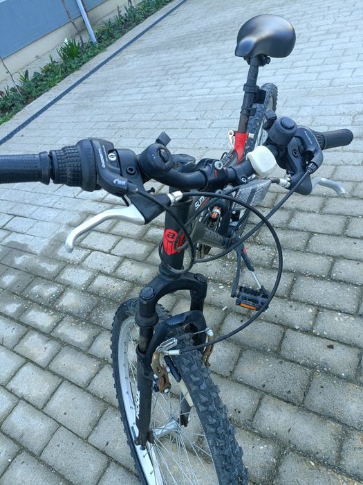 Summit 24" Wheel 14" Frame Full Suspension Off Road Mountain Bike Blac