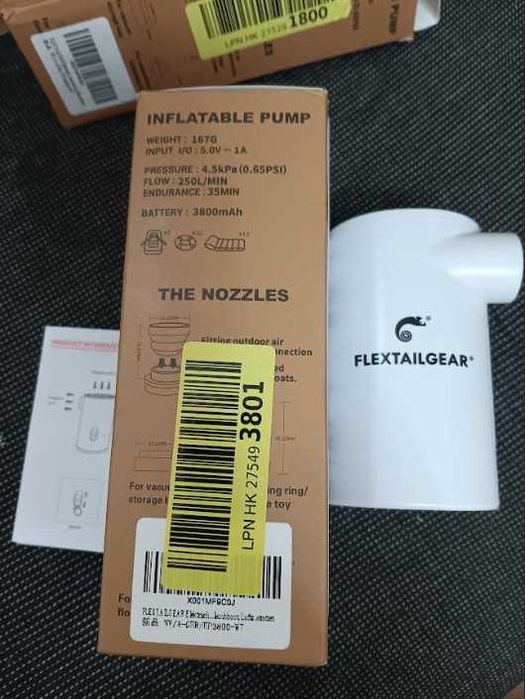 Преносима въздушна помпа FLEXTAIL GEAR EVO