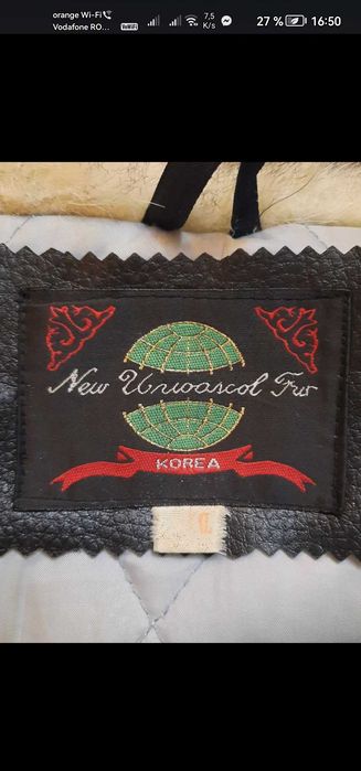 Haina dama blana artificiala, stare foarte buna