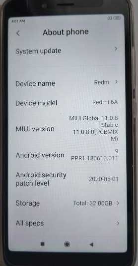 Xiaomi Redmi 6A използван
