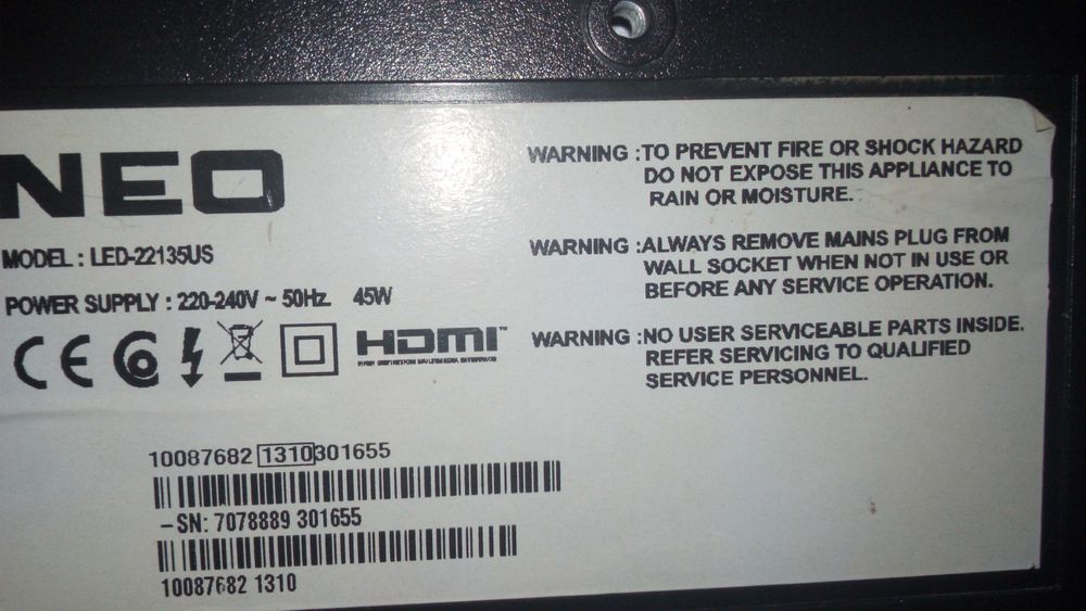 Телевизор NEO 22" модел NEO LED-22135US