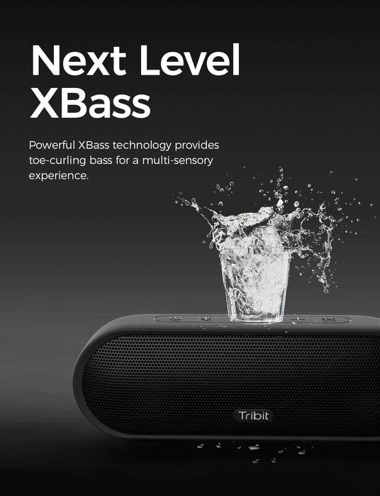 Tribit MaxSound Plus-безжична Bluetooth тонколона,24W,черен цвят