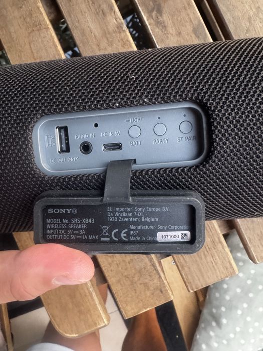 Boxa Sony SRS-XB43 Extra Bass, Bluetooth, Waterproof IP67, stare foarte bună