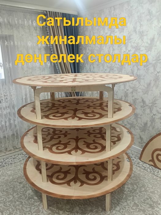 Жиналмалы дөңгелек столдар