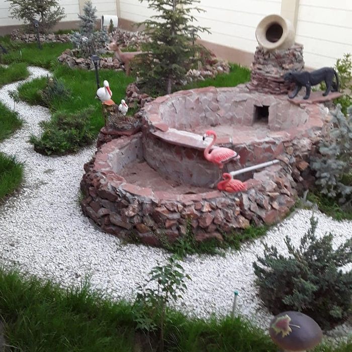 Лестница Бетонный, бассейн, фонтан,мини парк жасаймыз. Стяжка құйямыз ...