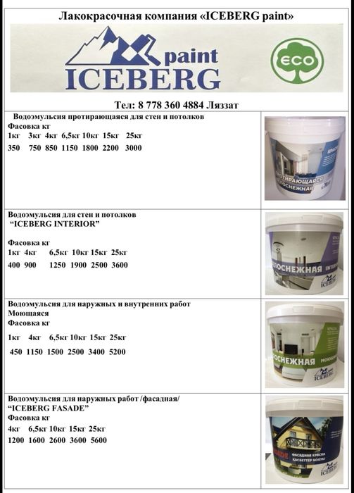 Водоэмульсионные краски.